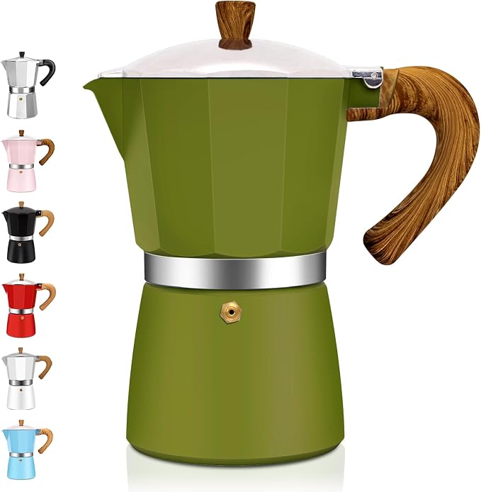 12 Cup Aluminum Espresso Stovetop Moka Pot Express Coffee Maker Percolator Italian Classic Mocha Coffee Machine for Italian and Cuban Cafe Brewing for Home & Camping 600ml 20oz by Theperfectcombinationofcoffeehomeandhealthylivingmakingeverydayadayofrituals
