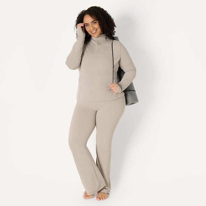 Amazon Essentials Women's Active FormFlex Buttery Soft Slim Fit Quarter Zip Long Sleeve Pullover Jacket - Image 7