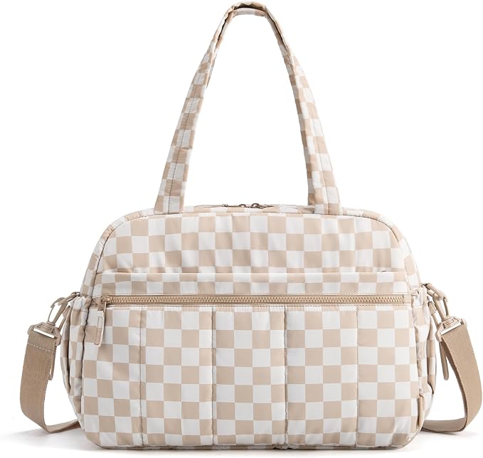 BAGSMART Duffle Bag for Travel, Gym Bag for Women, Weekender Carry on Bag | PVC Wet Pocket, Airline Approved Personal Carry-on Size, Fits Under-seat, One Bag for Gym, Travel, Hospital, Overnight by BAGSMART