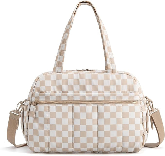 BAGSMART Duffle Bag for Travel, Gym Bag for Women, Weekender Carry on Bag | PVC Wet Pocket, Airline Approved Personal Carry-on Size, Fits Under-seat, One Bag for Gym, Travel, Hospital, Overnight by BAGSMART