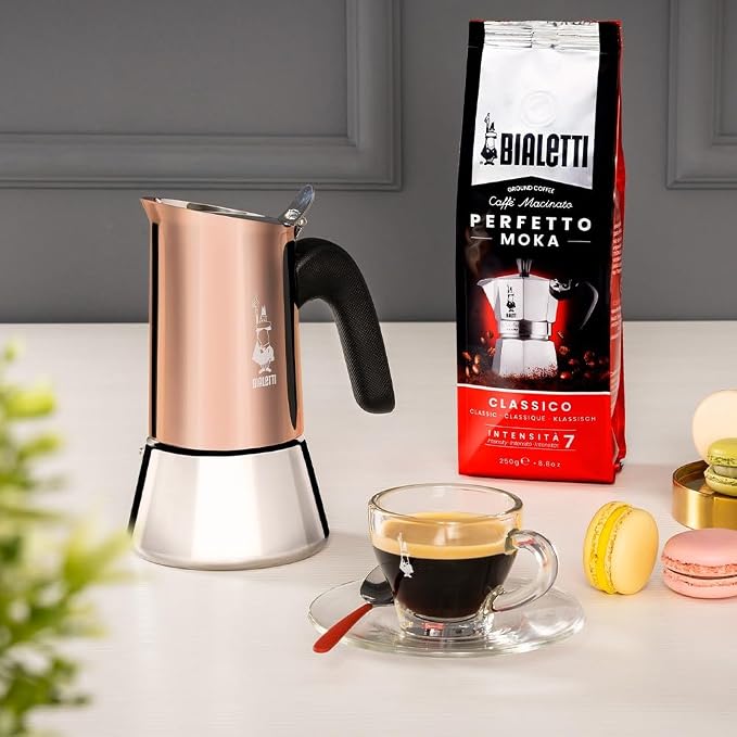 Bialetti - New Venus Induction, Stainless Steel Stovetop Espresso Coffee Maker, Suitable for all Types of Hobs, 6 Cups (7.9 Oz), Copper,Silver - Image 5