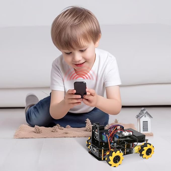 ACEBOTT Robot Kit with 3MP Camera, Robotics for Kids Ages 8–12 12-16 Compatible with Arduino & Scratch, App & Remote Control, STEM Toys Coding Robot Kit, Gift for Kids, Teens and Adults - Image 9
