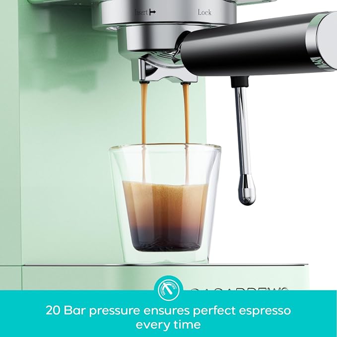 CASABREWS 3700 Essential Espresso Machine, Stainless Steel Espresso Maker | 20-Bar Italian Pump, Powerful Steam Wand, 43.9oz Removable Water Tank, Compact Espresso Maker for Home, Cappuccino & Latte - Image 3