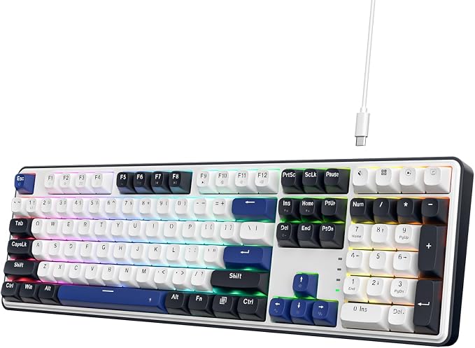 Redragon K689 108-Key Hot-Swap Wired RGB Gaming Keyboard, Extra 4 Hotkeys | Dedicated Shortcut Keys for Mute, Calc & Desktop, Cushioned Noise Dampening for Creamy Thocky Sound, Swap-Ready, PRO Software by REDRAGON