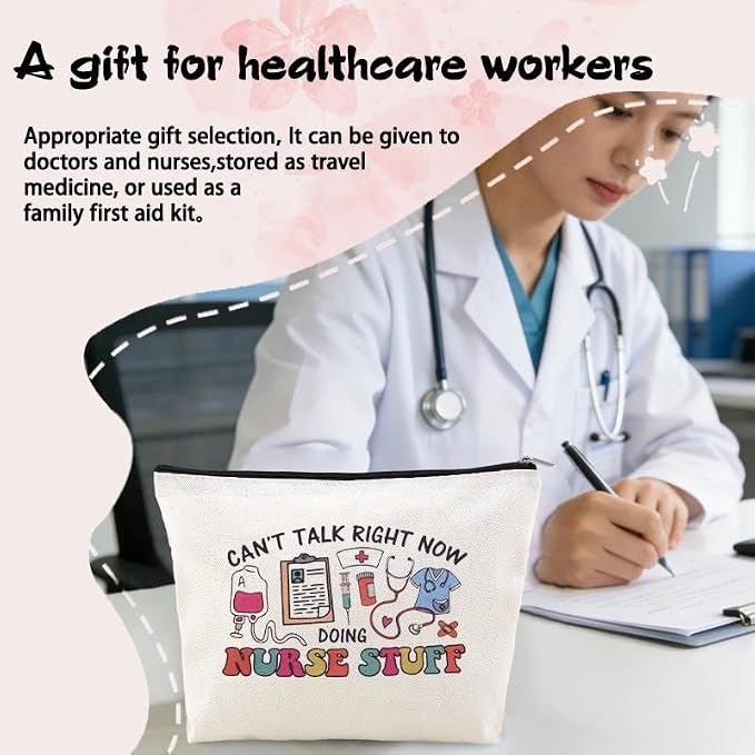 Nurse Stuff for Women Bag Nursing Pocket Pouch Nurse Accessories for Work Bag Nursing School Essentials for Girls Small Pencil Pouch for Nurses Day Appreciation Week Birthday Graduation Gift Bags Idea - Image 4