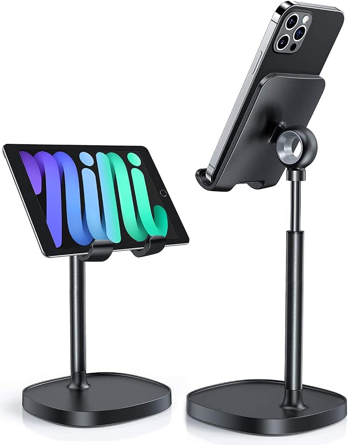 LISEN Cell Phone Stand Phone Holder for Desk, Gaming for Nintendo Switch | Phone Holder, Office Accessories, Gadgets for Men, Desk Accessories for Men, Compatible with Switch iPad, 4-10 in Devices by Lisen