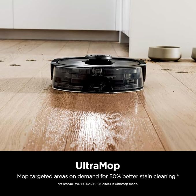 SHARK RV2620WD AI Ultra Robot Vacuum and Mop with Matrix Clean Navigation, CleanEdge Technology, Perfect for Pet Hair, Carpets, Hard Floors, Compatible with Alexa, Black/Mocha - Image 9