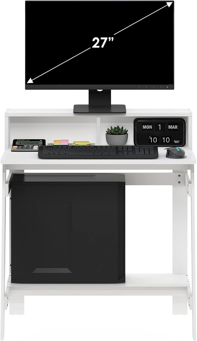 Furinno Simplistic A Frame Computer Desk, Regular, White - Image 4