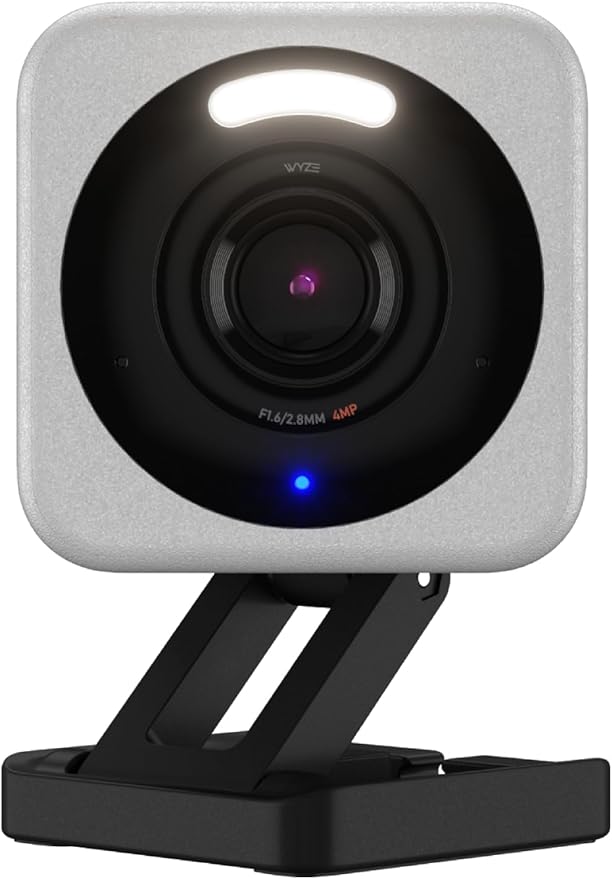 WYZE Cam v4 (Latest Model), 2.5K AI Security Camera, Indoor/Outdoor Cameras for Home Security, Baby Monitor & Pet Camera, Vibrant Color Night Vision, No Subscription Required, Free Expert Help by WYZE
