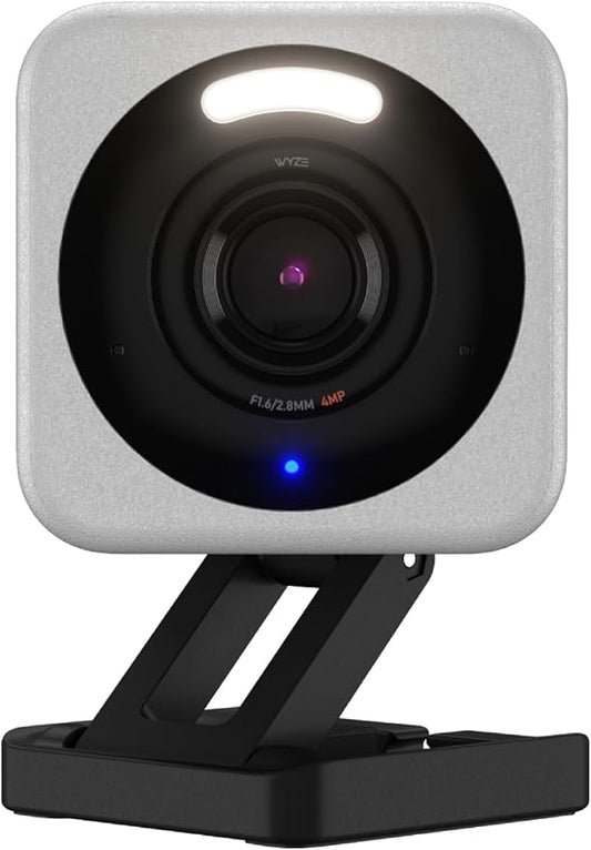 WYZE Cam v4 (Latest Model), 2.5K AI Security Camera, Indoor/Outdoor Cameras for Home Security, Baby Monitor & Pet Camera, Vibrant Color Night Vision, No Subscription Required, Free Expert Help by WYZE