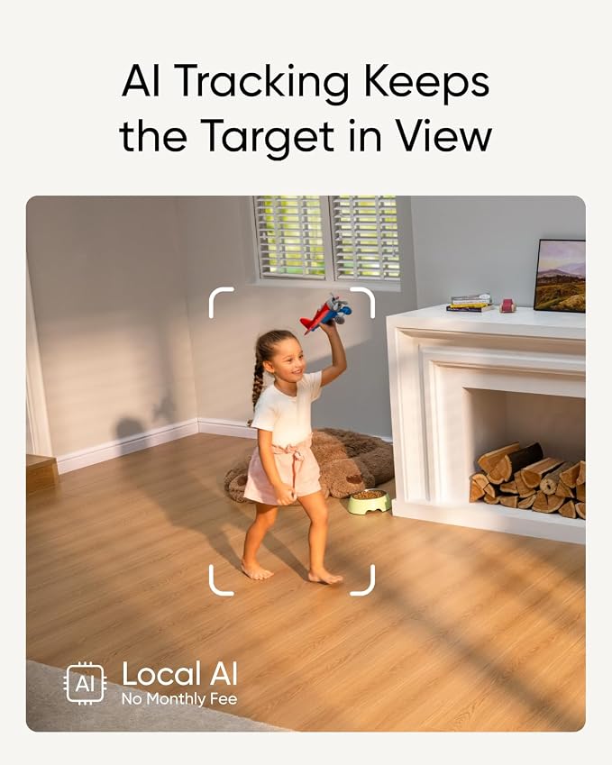 eufy Security 4K Indoor Cam S350, No Subscription, Dual Cameras, 8× Zoom, 360° Coverage, Works as a Pet Camera, Nanny/Senior/Baby Monitor, AI Auto-Tracking, Human/Pet/Cry Detection, 2.4/5 GHz Wi-Fi - Image 6