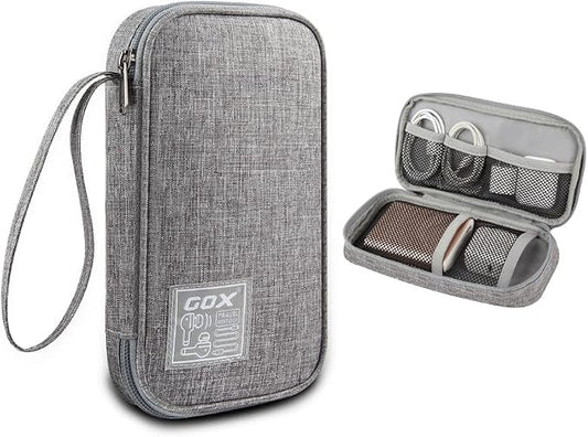 GOX Electronic Cable Organizer Travel Case Tech Pouch by GOX