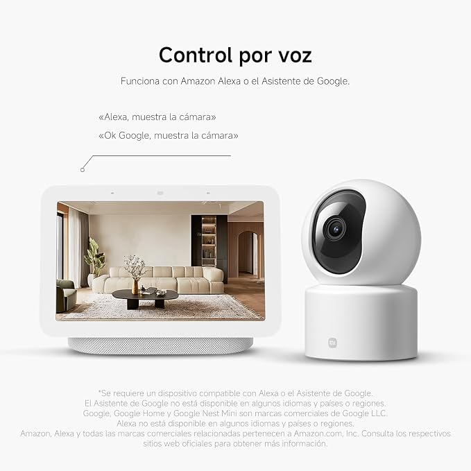 XIAOMI Smart Camera C201, 1080p Indoor Security Camera with Physical Lens Shielding, 360° Panoramic View, AI Human & Pet Detection, Full-Color Night Vision, Wi-Fi 6, Works with Google Assistant, 1pack - Image 11