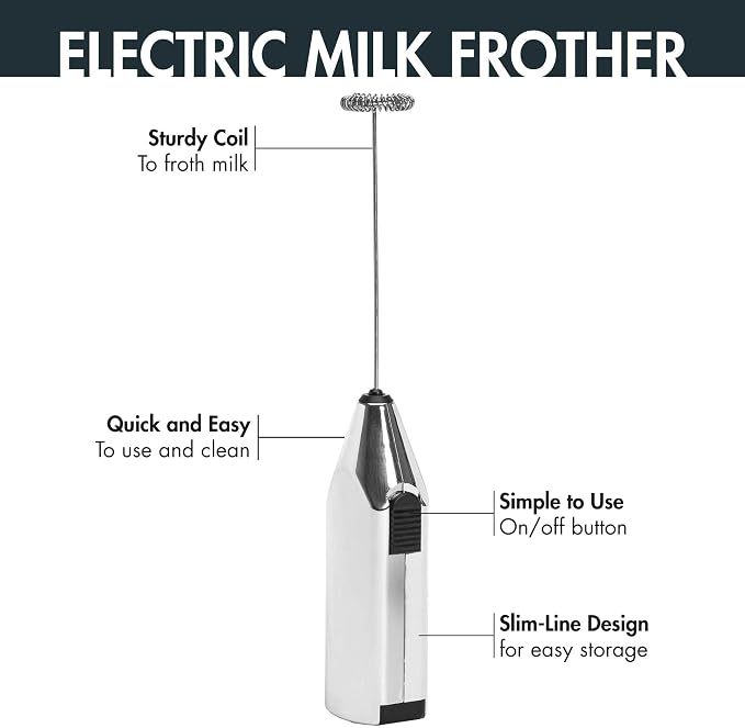 Primula Stovetop Espresso Maker and Handheld Electric Milk Frother Gift Set, Moka Pot for Classic Italian and Cuban Coffee, Cafetera, 6 Espresso Cups, Silver - Image 11