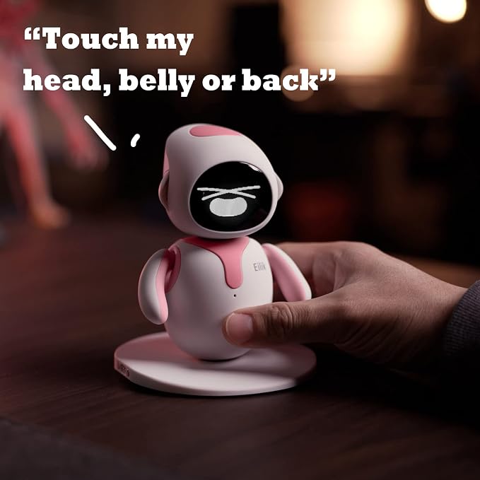 ENERGIZE LAB Eilik –Your Desktop Companion Full of Personality with Expressive Animations & Reactions, Touch-Responsive Play, Mini Games, Robot for Adults & Kids - Image 2