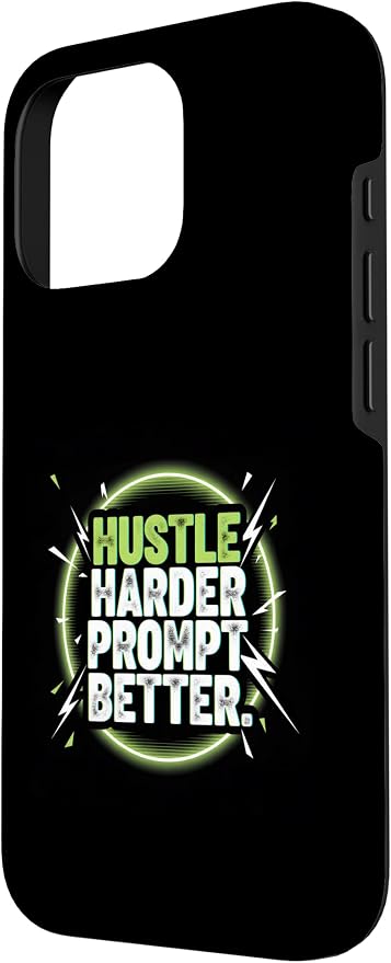 Hustle Harder Prompt Better AI Artificial Intelligence Case for iPhone 16 Pro - Image 2