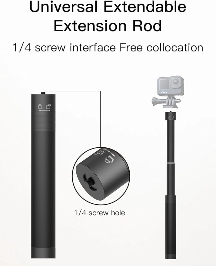 AOCHUAN 3-Axis Gimbal Stabilizer for Smartphone Smart AI XPro Black & B10 Storage Bag & E10 Extension Rod & P03 RGB Magnetic Fill Light - Image 8