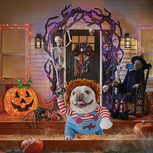 Pet Halloween Costume, Dog Funny Costume Halloween Cosplay Outfits Cute Clothes Adjustable Party Dress Up Apparel Accessories for Small Medium Large Dogs (Medium) - Image 3
