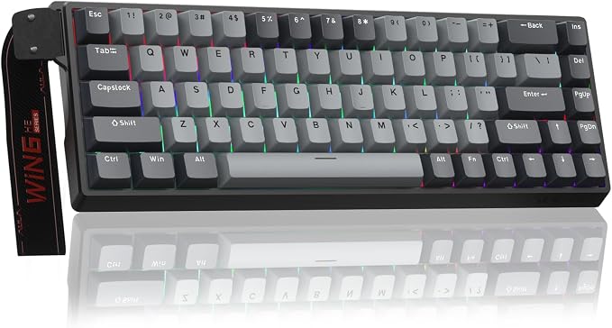 AULA WIN68 HE PRO - Hall Effect Gaming Keyboard with Magnetic Switch, Fast Trigger Mode Adjustable Actuation, 8KHz Polling Rate, Wired RGB Backlit Mechanical Gaming Keyboard 60 Percent Compact Design by AULA