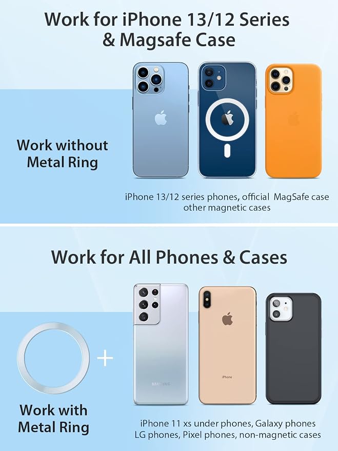 VICSEED for MagSafe Car Mount [Upgraded Strongest Magnet Power] Magnetic Phone Holder for Car Vent 360 Adjustable Magnetic Car Phone Holder Mount for iPhone 16 Pro Max 15 14 13 12 Plus Mini - Image 3