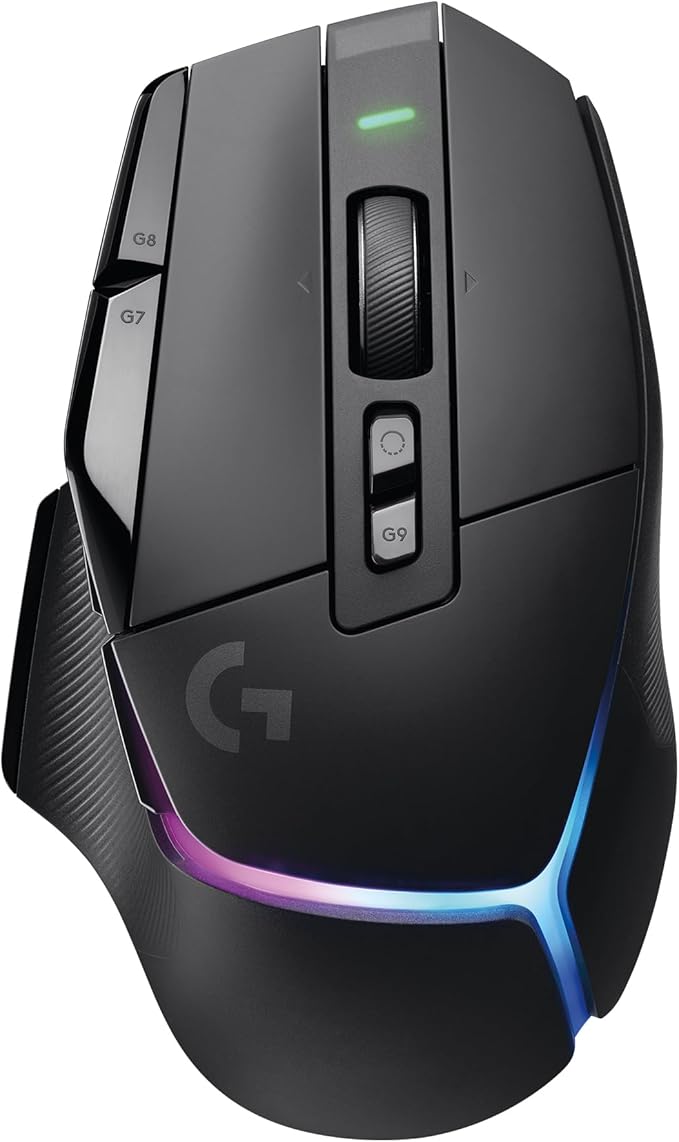 Logitech G502 X Plus Wireless RGB Gaming Mouse - Black | Optical Switches, RGB, 13 Buttons , Infinite Scroll Toggle, <130 hr Battery, USB-C, Wireless Charging Capable, for PC/MacOS by Unknown