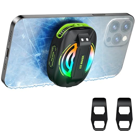 Cell Phone Cooler for Gaming, Magnetic Portable Rechargeable Battery Mobile Phones Radiator with RGB Lights for iPhone Series, iPad Pro, Tablet, TikTok Live - Image 8