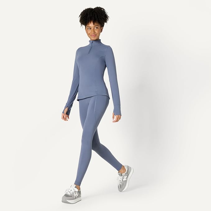 Amazon Essentials Women's Active FormFlex Buttery Soft Slim Fit Quarter Zip Long Sleeve Pullover Jacket - Image 5