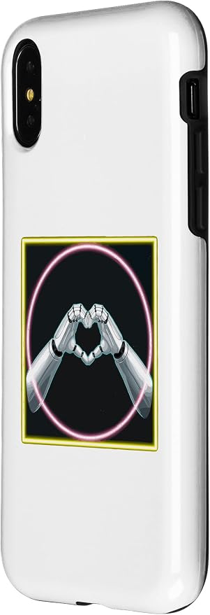 iPhone X/XS Hand Heart AI Robot | Hands Robot Shirt Case - Image 2