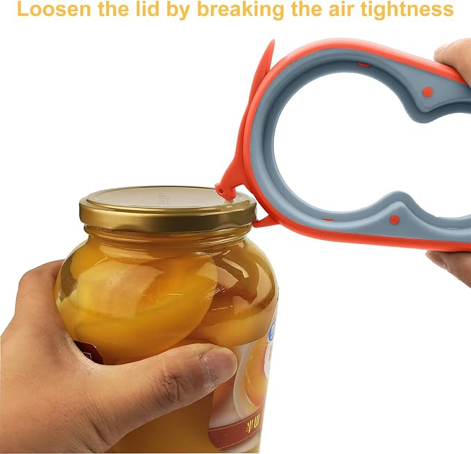 Otstar Jar Opener & Bottle Opener for Seniors with Arthritis, Weak Hands | Adjustable Lid Opener Effortlessly Opens Jars, Bottles & Pop-Top Cans, Great for Senior Parents, Grandparents, or Loved Ones - Image 4