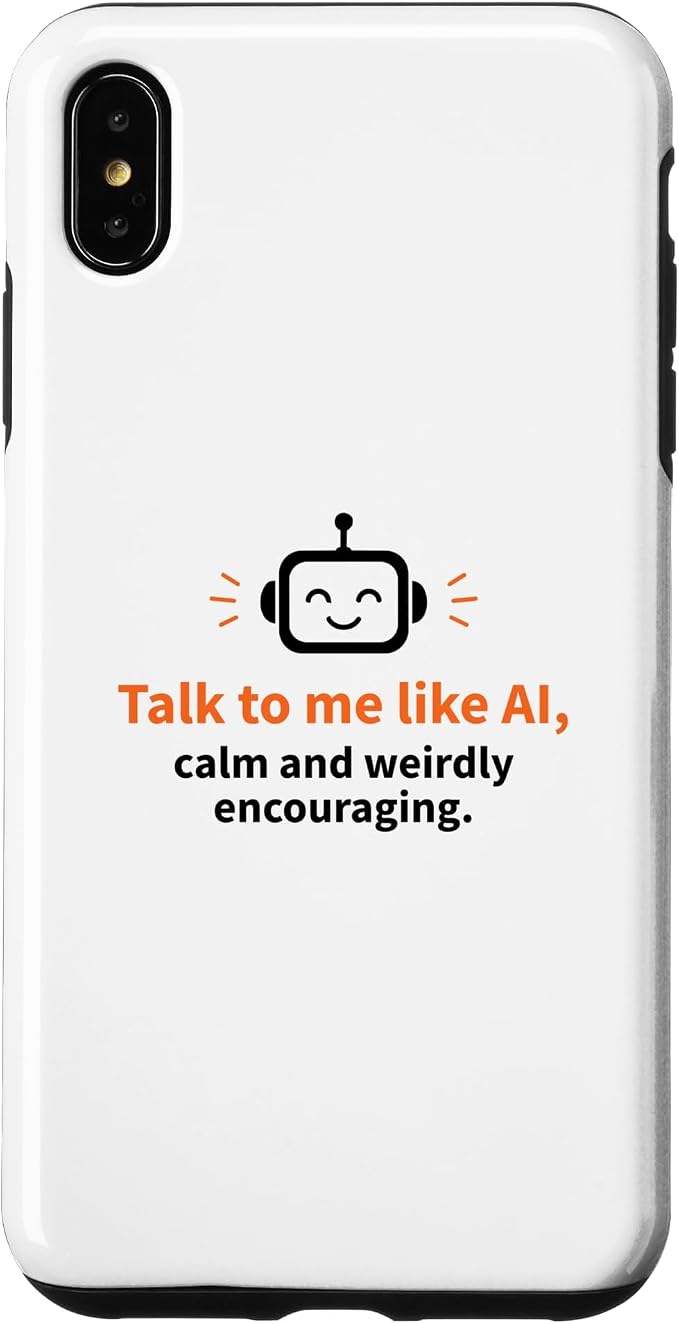 AI Robot Calm Encouraging Tech Support Case for iPhone Xs Max by Unknown