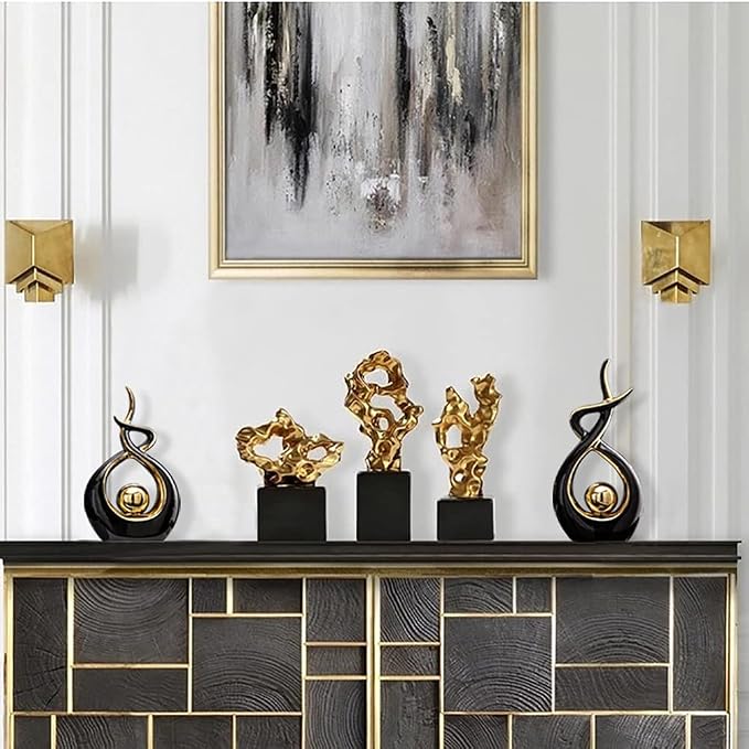 Norrclp Home Decor Modern Abstract Art Ceramic Statue Table Decorations for Dining Room Living Room Office Centerpiece - Image 5
