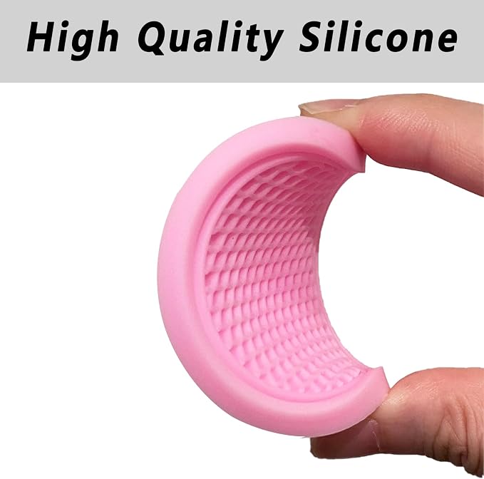 ZSDY Car Cup Coaster, 4PCS Universal Auto Non-Slip Cup Holder Embedded in Ornaments Silicone Coaster, Car Interior Accessories Sets, Pink - Image 6
