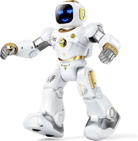 Ruko 1088 Programmable Robot Toy for Kids, STEM Learning Gift, Gold | Large Interactive Robot with Remote Control, App Control, Birthday Gift for Boys & Girls Ages 4 5 6 7 8 9 by Ruko