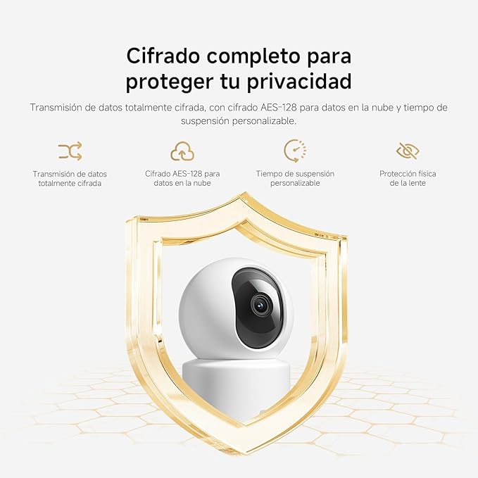 XIAOMI Smart Camera C201, 1080p Indoor Security Camera with Physical Lens Shielding, 360° Panoramic View, AI Human & Pet Detection, Full-Color Night Vision, Wi-Fi 6, Works with Google Assistant, 1pack - Image 10
