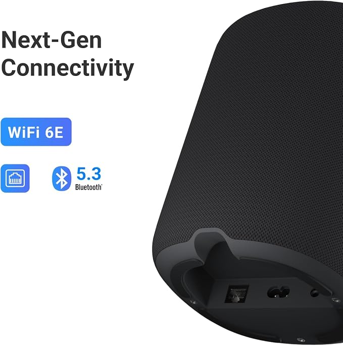 WiiM Sound Lite Smart Speaker, Hi‑Res 24‑bit/192 kHz, AI RoomFit™ Room Correction, 100W Peak, Wi‑Fi 6E/Bluetooth 5.3, Multi‑Room & Stereo Pairing, Black - Image 7