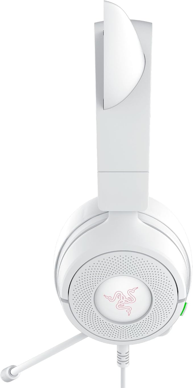 Razer Kraken Kitty V3 X Wired Gaming Headset, Kitty Ears, White | HyperClear Cardioid Mic, 40 mm Drivers, 7.1 Surround Sound, Comfy Ear Cushions, Cross-Platform via 3.5mm PC, PS5, Xbox - Image 10