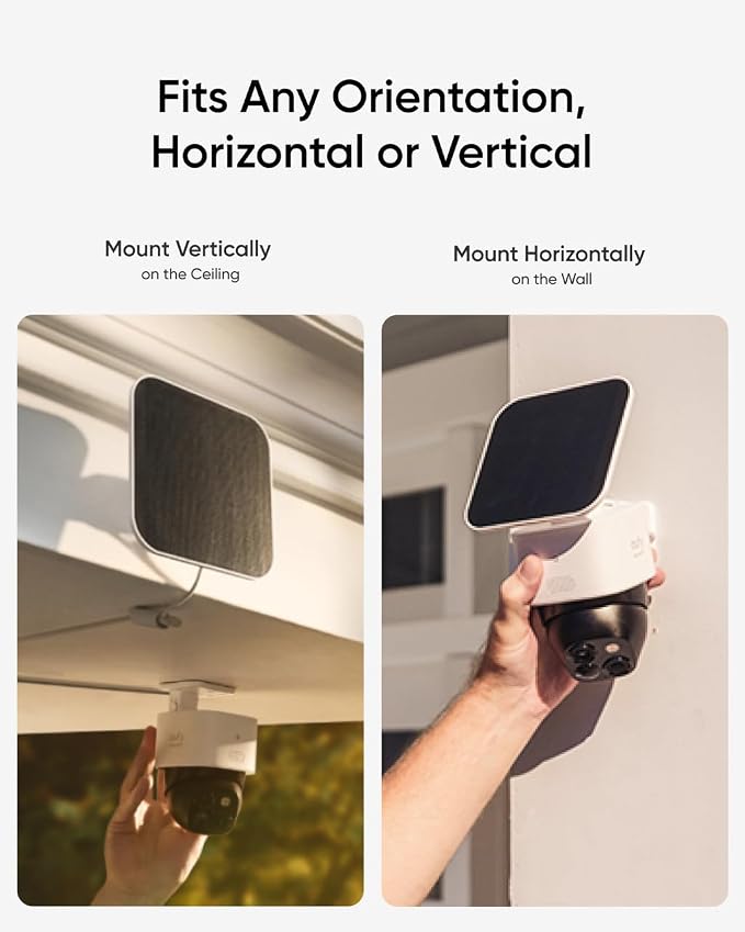 eufy Security 3K Dual Camera, SoloCam S340, Solar Security Cameras Wireless Outdoor, Cameras for Home Security, 360°Coverage, Pan & Tilt, No Blind Spots, No Monthly Fee, Built-in 8GB - Image 7
