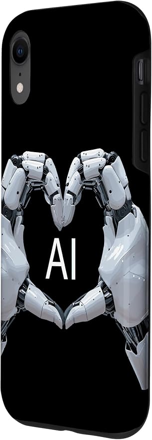 iPhone XR Love AI, Artificial Intelligence, robot hands Case - Image 2