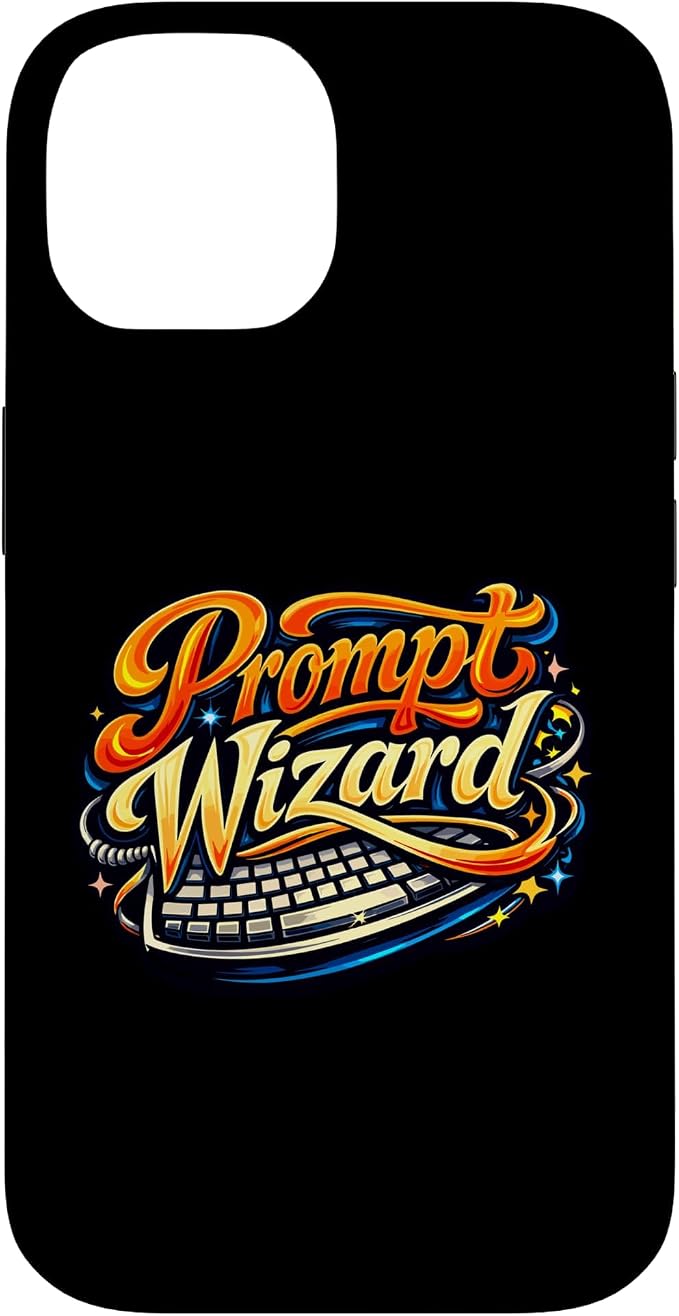 Prompt Wizard AI Retro Keyboard Case for iPhone 14 by Unknown