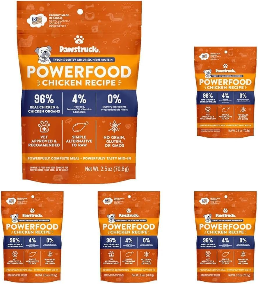 Pawstruck Air Dried Dog Food Chicken Recipe, Grain Free, Made in USA 12.5oz by Pawstruck