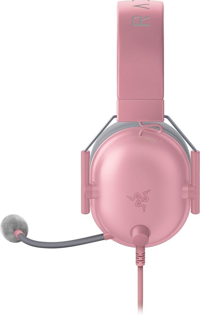 Razer BlackShark V2 X Wired PlayStation Gaming Headset, Pink | 50mm Drivers, Cardioid Mic, Lightweight, Comfortable Noise Isolating Earcups, For PS5, Xbox Series X, PC, Switch, 3.5 mm Jack - Image 9