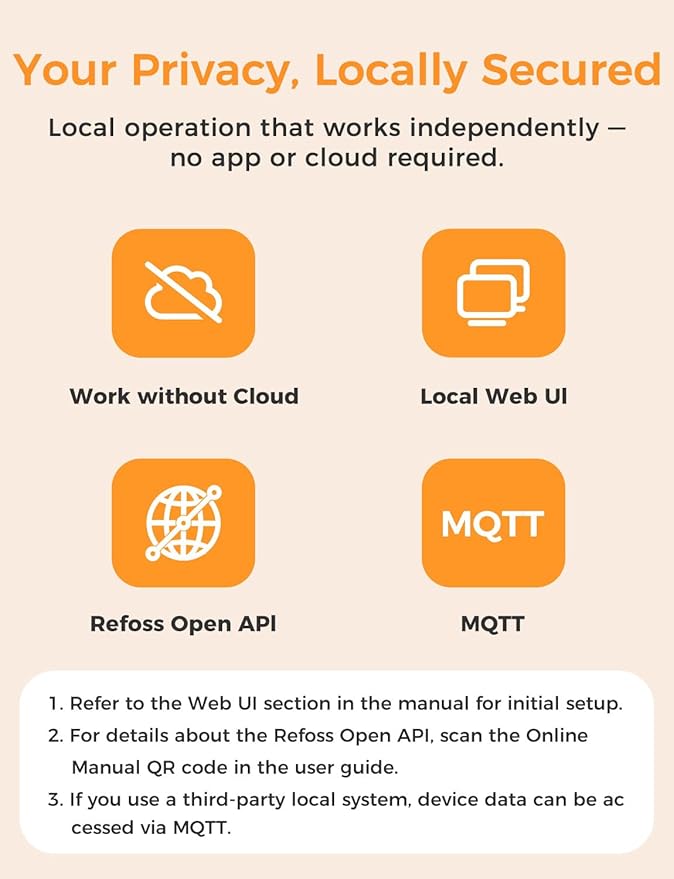 Refoss Smart Home Energy Monitor, Native Open API & Web UI (No Cloud Required), Real Time Electricity Usage Monitor, Power Consumption Meter Works with Home Assistant & MQTT, Solar Net Metering, ETL | Smart Home Energy Monitor - Image 2
