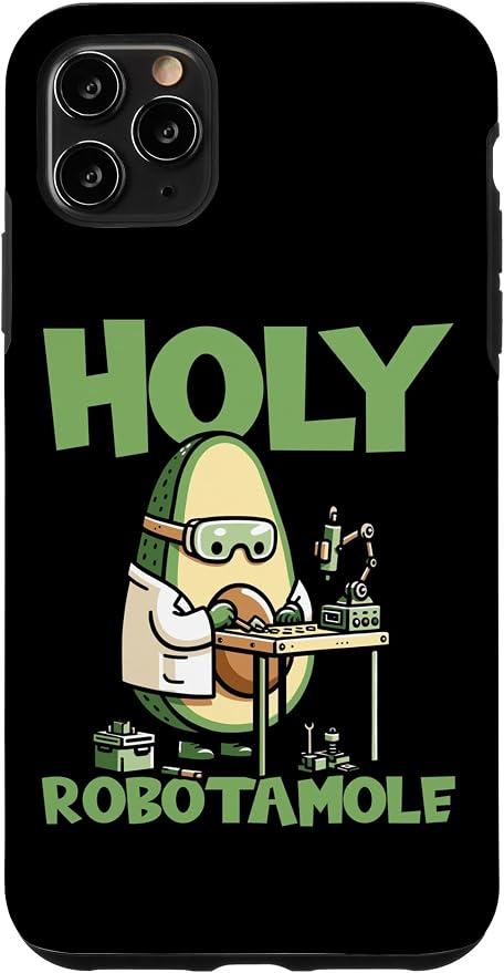 iPhone 11 Pro Max Robots Artificial - Ai Robotics Avocado Holy Robotamole Case by Unknown