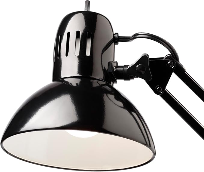 Globe Electric 12641 Architect 32" Swing-Arm Clamp-On Lamp, Black Architect, Finish, LED Bulb Included - Image 5