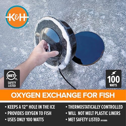 K&H Pond Heater, Thermo-Pond 3.0 Deicer, Safety Listed, 100W, Black - Image 3