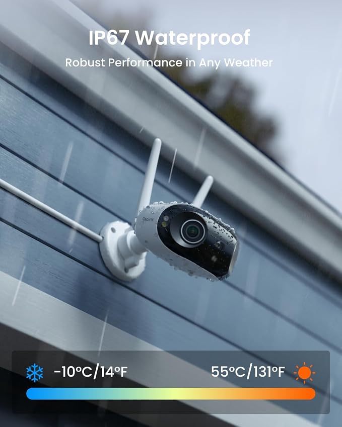 REOLINK 4K 8MP 180° Panoramic Security Camera with Dual-Lens, 2.4/5GHz Dual-Band Wi-Fi 6, Motion Track, Up to 512GB microSD Card Storage, Plug-in Power, Color Night Vision, Elite WiFi - Image 8