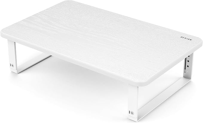 BESIGN MS01 Monitor Stand Riser, Height Adjustable Laptop Stand, Computer Monitor Stand for Monitor, Computer,Laptop,Printer (White) - Image 8