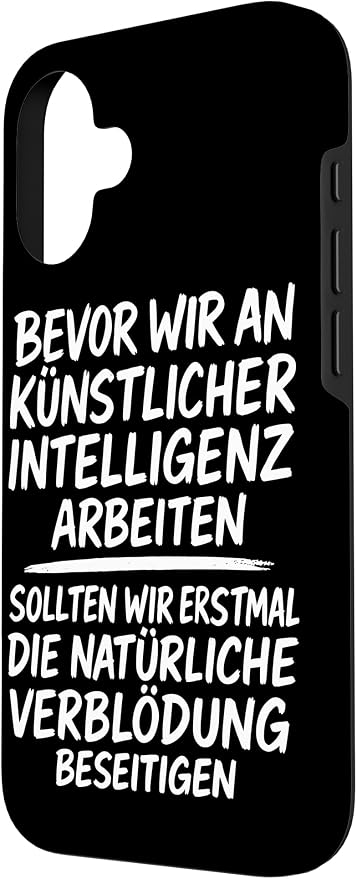 Fix Stupidity First – AI Can Wait Case for iPhone 16 - Image 2