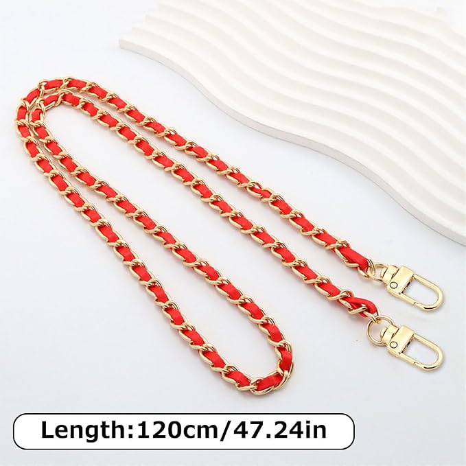 Phone Crossbody Chain Cell Phone Lanyard,Universal Leather+Metal Shouder Strap with Phone Tether Patches (M) - Image 2