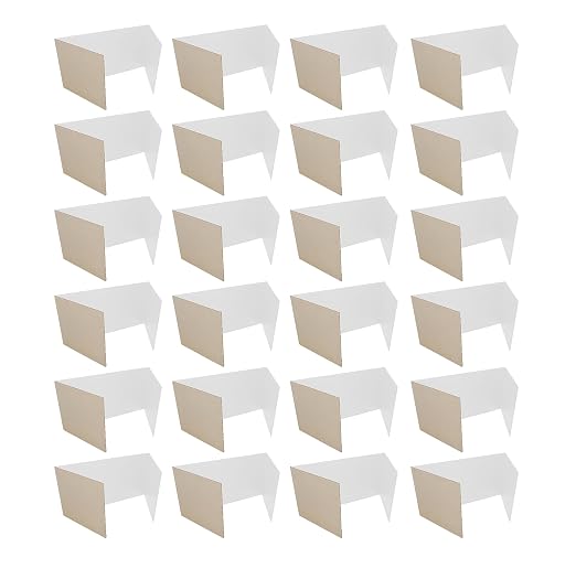 Flipside Products Flipside Corrugated Privacy Shield, White, 18" x 48", Pack of 24 by FlipsideProducts